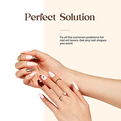 beetles Gel Polish 5 in 1 Nail Glue Base Gel and No Wipe Top Coat Kit 2PCS 15ML for Gel Nails and Gel Nail Polish Easy Nail Extension Gel, Soak Off LED Gel Shine Finish and Long Lasting