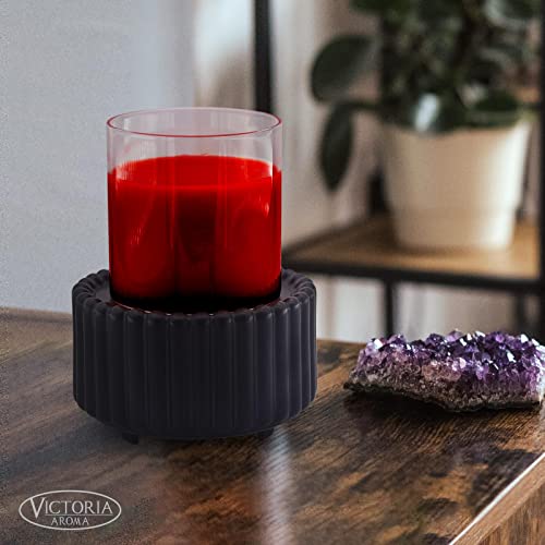 VICTORIA AROMA Ceramic Wax Melt Warmer 3-in-1 Candle Wax Warmer for Scented Wax Melter Electric Fragrance Wax Burner for Home Office Bedroom Gift & Decor