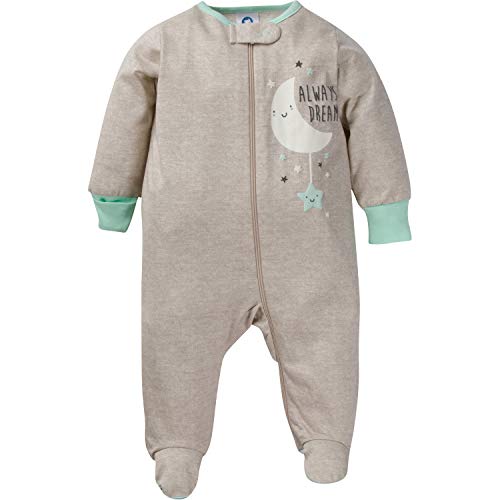 Gerber Unisex Baby 4 Pack Sleep 'N Play Footie Elephants Newborn