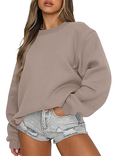 EFAN Womens Fashion 2023 Fall Outfits Oversized Sweatshirts CrewNeck Pullover y2k Hoodies Teen Girls Sweaters