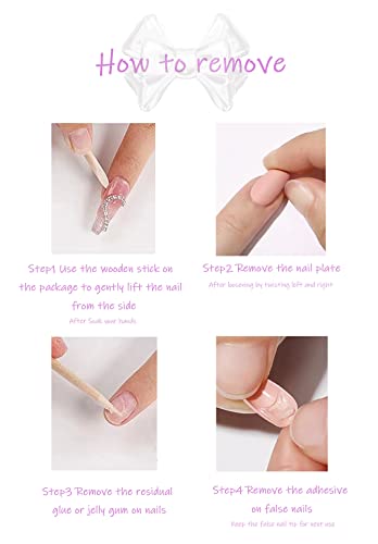 Press on Nails Medium Almond White French Tip Almond Fake Nails Nude Full Cover False Nails with Glod Glitter Designs Glossy Glue on Nails Artificial Acrylic Nails for Women Girls 24 Pcs