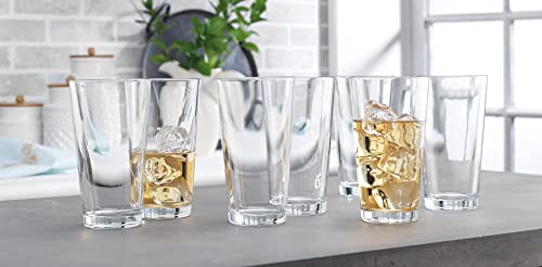 Home Essentials & Beyond Drinking Glasses Set Of 10 Highball Glass Cups 15.7 Oz Beer Glasses, Water, Juice, Cocktails, Iced Tea, Bar Glasses. Dishwasher Safe.