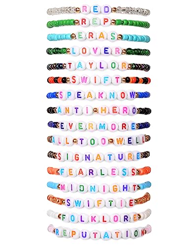 LEE&RO Taylor Friendship Bracelet Beaded Eras Tour Bracelets Outfits Taylor Eras Tour Outfits Accessories 1989 Lover Era Taylor Concert Outfits Jewelry