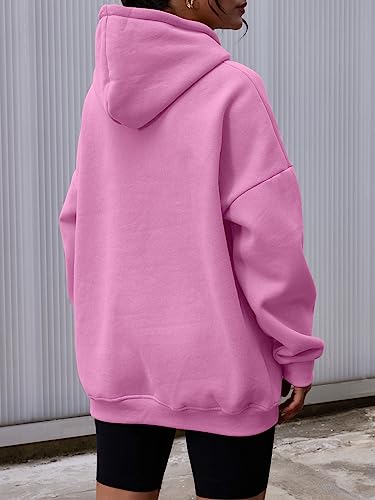 AUTOMET Womens Preppy Clothes Oversized Hoodies Teen Girls Sweatshirts Cute College Clothes 2023 Fashion Outfits Y2k Clothing Travel Vacation Pink