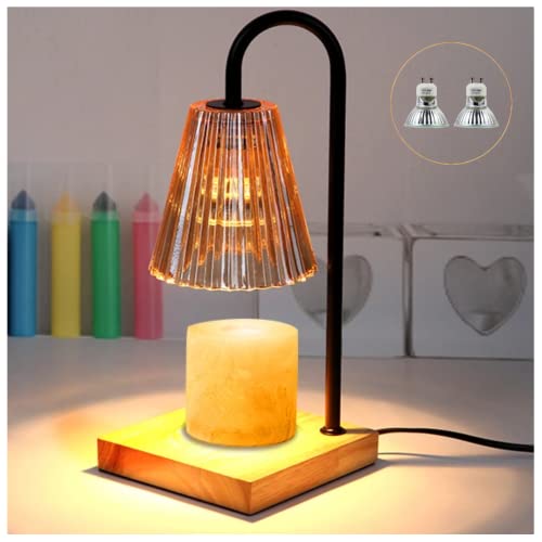 BATONE Luxurious Candle Warmer Lamp with Timer - Transform Your Home Into A Blissful Retreat - 2 Bulbs
