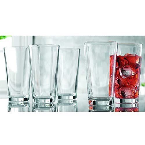 Home Essentials & Beyond Drinking Glasses Set Of 10 Highball Glass Cups 15.7 Oz Beer Glasses, Water, Juice, Cocktails, Iced Tea, Bar Glasses. Dishwasher Safe.