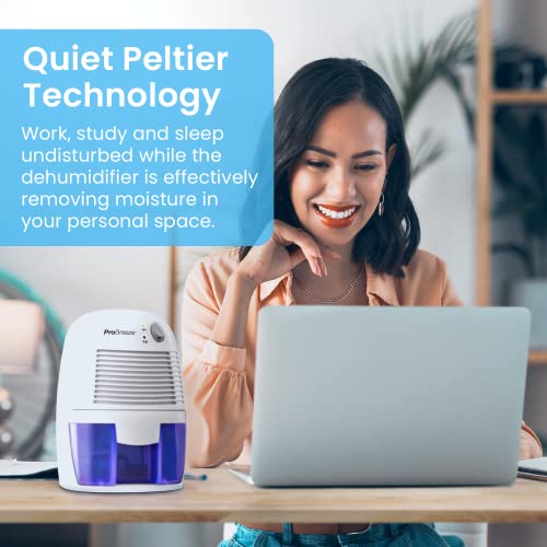 Pro Breeze Dehumidifiers for Home,215sqft Small Dehumidifiers for Room,17oz Tank Portable Closet Dehumidifier Removes Humidity Mini Small Dehumidifier for Bathroom Dehumidifier for Bedroom RV Basement