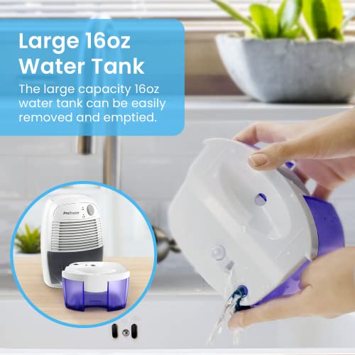 Pro Breeze Dehumidifiers for Home,215sqft Small Dehumidifiers for Room,17oz Tank Portable Closet Dehumidifier Removes Humidity Mini Small Dehumidifier for Bathroom Dehumidifier for Bedroom RV Basement