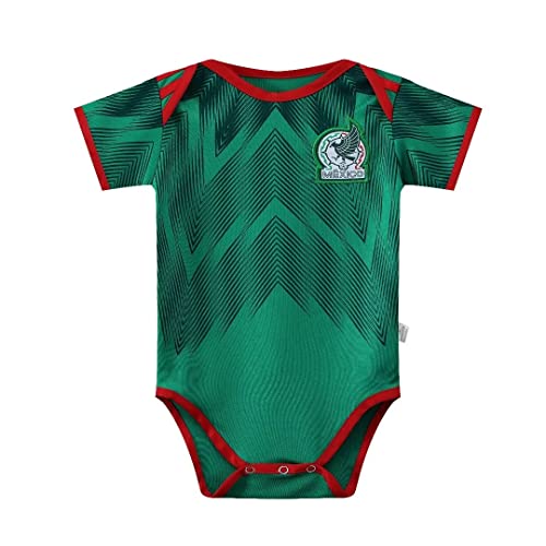 Newborn Baby Costume 2022 Unique Eagle Mexico National Home Soccer Bodysuit Baby Onesie 0-9 Months