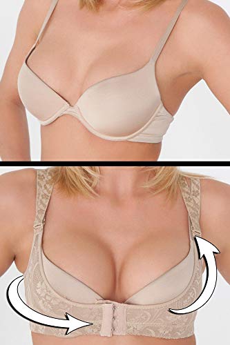 Boolavard Women's Magic Bra Shaper Vest Breast Support Dirndl Oktoberfest (M, Nude)