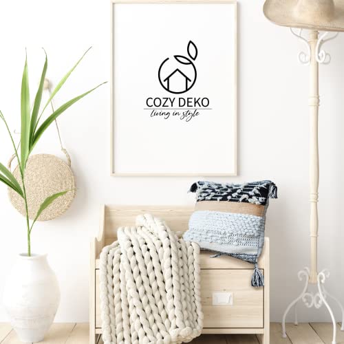 COZYDEKO Decorative Boho Pillow Cover, 18” x 18” Square, Soft Moroccan Rustic Throw with Tufted Accents, Plush Handwoven Cotton, Neutral Farmhouse Home Decor (Black)