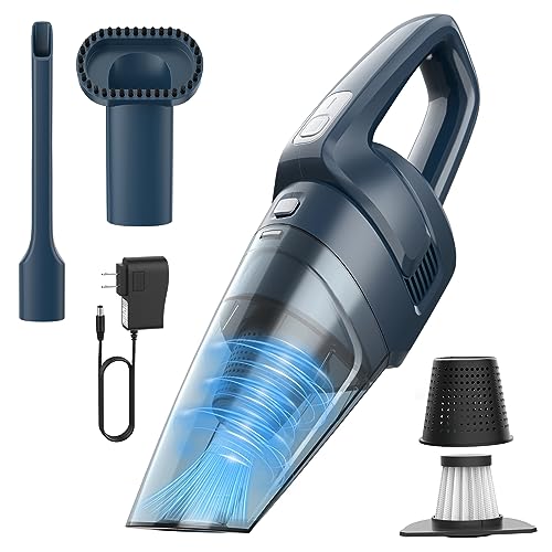 Arster Handheld Vacuum Cordless 8Kpa Strong Suction, Car Vacuum Cleaner Cordless, Mini Portable Rechargeable Wireless Vacuum Cleaner, 30 Mins Runtime for Home,Car,Office (Olive Green)