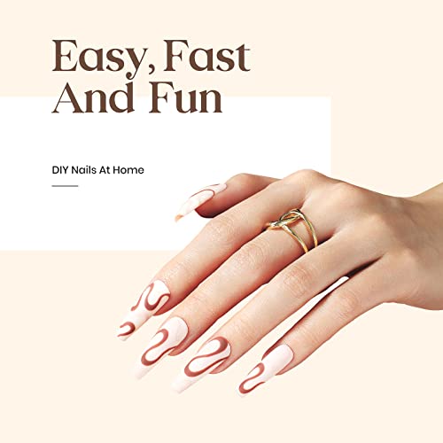 beetles Gel Polish 5 in 1 Nail Glue Base Gel and No Wipe Top Coat Kit 2PCS 15ML for Gel Nails and Gel Nail Polish Easy Nail Extension Gel, Soak Off LED Gel Shine Finish and Long Lasting