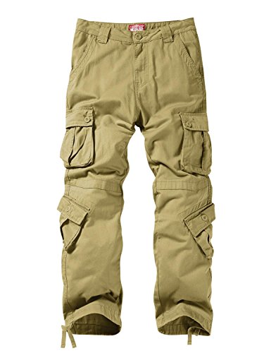 Match Men's Wild Cargo Pants #3357(Khaki,34)