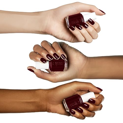 essie Salon-Quality Nail Polish, 8-Free Vegan, Deep Red Wine, Bordeaux, 0.46 fl oz