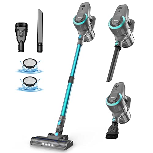 DEVOAC 𝙐𝙥𝙜𝙧𝙖𝙙𝙚 N300 Cordless Vacuum Cleaner, 6 in 1 Ultra-Lightweight Stick Vacuum, 2200mAh Battery Up to 40mins Runtime, Powerful Handheld Vacuum for Hard Floor Carpet Pet Hair Home