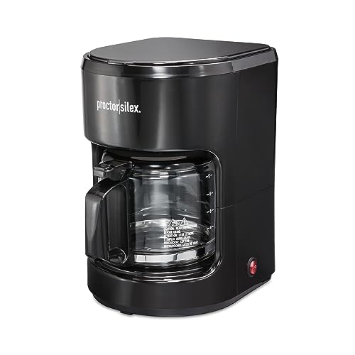 Proctor Silex Coffee Maker, Works with Smart Plugs That are Compatible with Alexa, Auto Pause and Serve, 10-Cup, Black