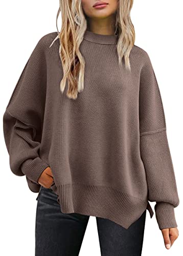 EFAN Women's Oversized Sweaters Crewneck 2023 Fall Fashion Clothes Outfits Trendy Winter Long Sleeve Maternity Batwing Cozy Tunic Sweatshirt Cardigan Pullover Top