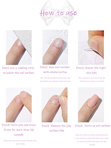 Press on Nails Medium Almond White French Tip Almond Fake Nails Nude Full Cover False Nails with Glod Glitter Designs Glossy Glue on Nails Artificial Acrylic Nails for Women Girls 24 Pcs