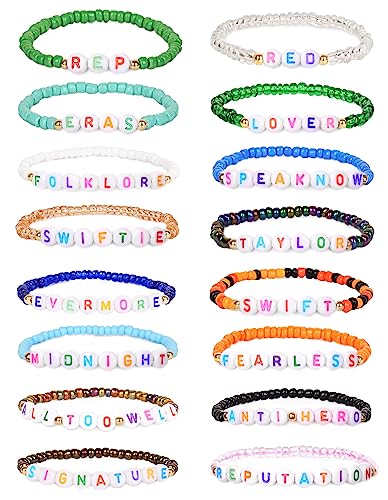 LEE&RO Taylor Friendship Bracelet Beaded Eras Tour Bracelets Outfits Taylor Eras Tour Outfits Accessories 1989 Lover Era Taylor Concert Outfits Jewelry