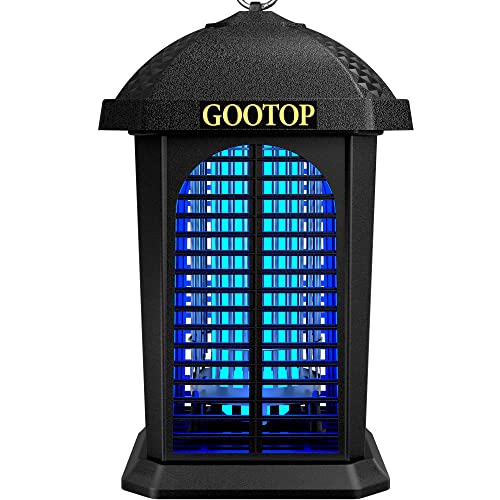 GOOTOP Large Bug Zapper Outdoor Electric, Mosquito Zapper Outdoor, Fly Traps, Fly Zapper, Mosquito Killer, 3 Prong Plug, 90-130V, ABS Plastic Outer