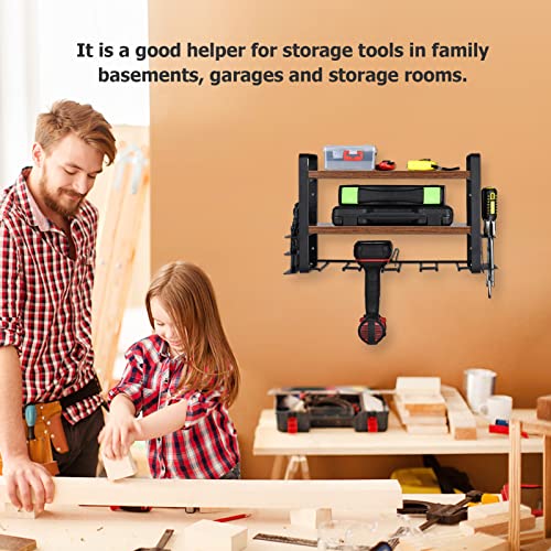 KKnoon Power Tool Organizer Storage Utility Rack,Garage Tool Organizers,Tool Storage, Garage Organization, Tool Box Organizer,Utility Storage Rack for Cordless Drill Holder Wall Mount Tool Room