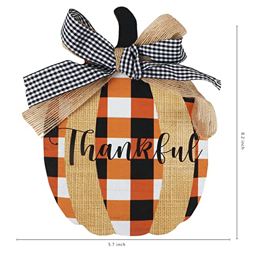 Esur Fall Decorations for Home, Rustic Fall Tabletop Counter Decor, Thanksgiving Decor Gifts - Thankful Grateful Blessed