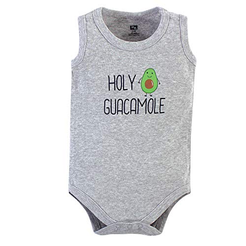 Hudson Baby Unisex Baby Cotton Sleeveless Bodysuits, Taco Truck, 3-6 Months