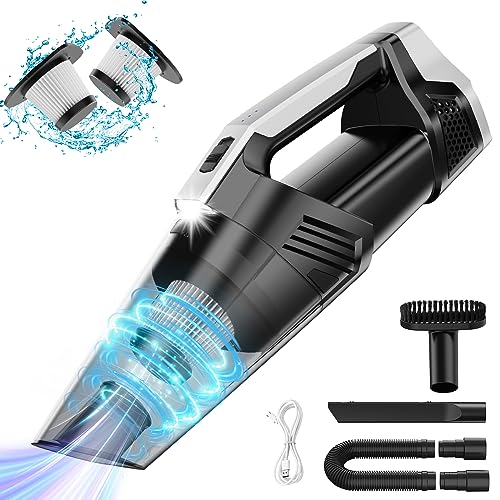 Toirneach Handheld Vacuum Cordless, Car Vacuum Cleaner Cordless Dust Busters Cordless Handheld Vacuum 9000Pa Powerful Suction Portable Rechargeable Lightweight for Home, Car, Kitchen and Office