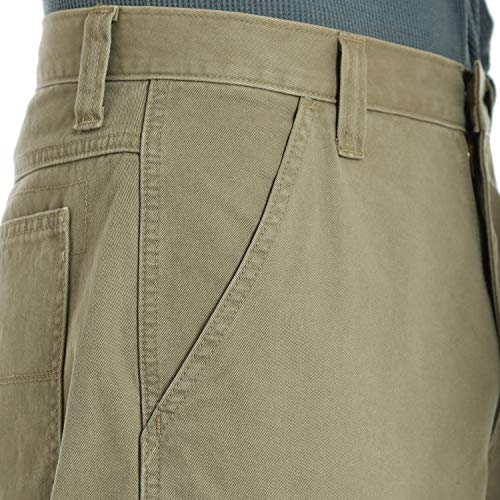 Wrangler Authentics Men's Big & Tall Relaxed Fit Cargo Pant (Logan), British Khaki Twill, 44W x 30L