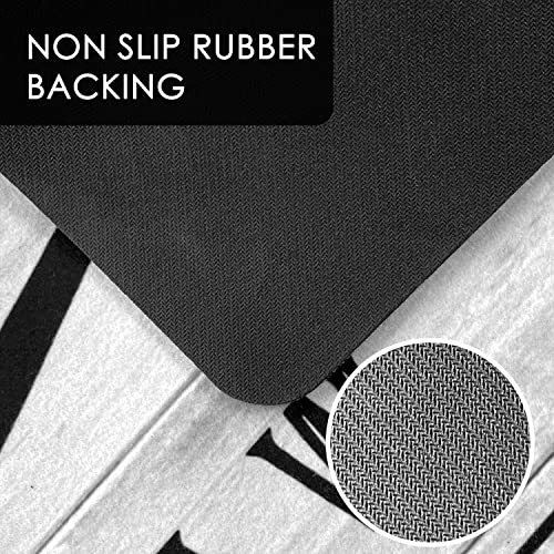 EARTHALL Rug Runner Light 20"x59" Non Slip Waterproof Laundry Mat for Laundry Room Decor Washable Floor Carpet for Mudroom, Kitchen, Washroom