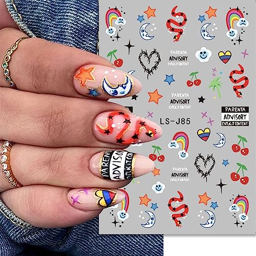 JMEOWIO 9 Sheets Halloween Nail Art Stickers Decals Self-Adhesive Pegatinas Uñas Cute Ghost Witchy Spider Web Bat Pumpkin Spook Nail Supplies Nail Art Design Decoration Accessories