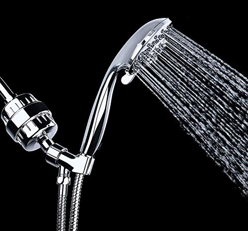 AquaBliss High Output Revitalizing Shower Filter - Reduces Dry Itchy Skin, Dandruff, Eczema, and Dramatically Improves The Condition of Your Skin, Hair and Nails - Chrome (SF100)