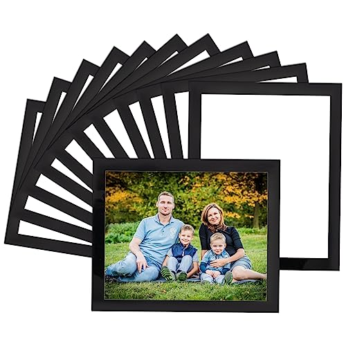 STTMGN Magnetic Picture Frames with Black Border(Suitable for Letter Size 8.5"X11" or 8"X10" Photos,12 Pack),Magnet Frame Pockets/Holder,Decorations for Home/Office/School/Classroom/Party