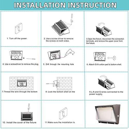 Dimmable 120W LED Wall Pack Light with Dusk to Dawn Photocell, 100-277V 16800LM 800-1000W HPS/HID Equiv., 5000K Daylight Outdoor Security Lighting, UL/DLC Commercial Wall Mount Lights for Building