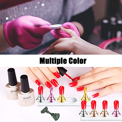 2 Sets Pink Nail Stand for Press on Nails Display, Magnetic Fake Nails Holder for Painting Nails Practices, Beginner Acrylic Nail Art Kit Accessories, Nail Salon Equipment and Decor