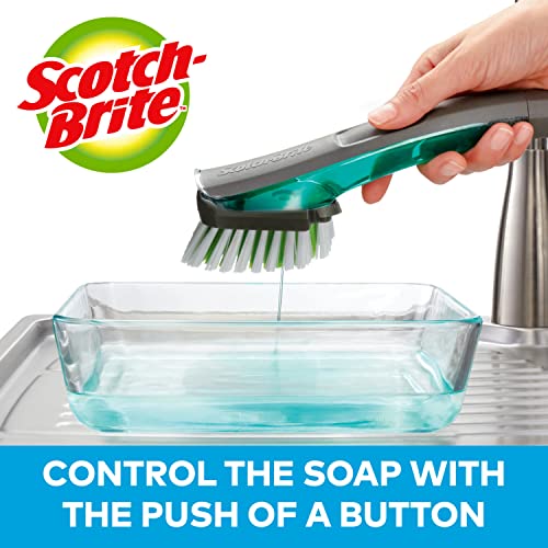 Scotch-Brite Dishwand, Brush Scrubber for Cleaning Dishes, Kitchen, Bathroom, and Household, Dish Scrubber Brush for Dishes, 1 Dishwand