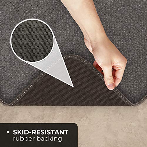 House, Home and More Skid-Resistant Carpet Runner - Gray - 16 Feet X 36 Inches