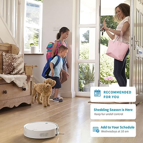 OKP Robotic Vacuum Cleaner, WiFi/App/Alexa, Robot Vacuum Cleaner with Schedule, Efficient Filtration System, Self-Charging, Slim Design, Quiet, Perfect for Hard Floors, Pet Hair, Carpets