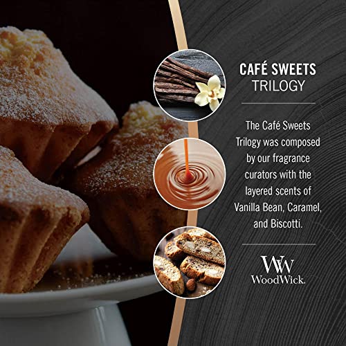 WoodWick Café Sweets Medium Hourglass Trilogy Candle, 9.7 oz.