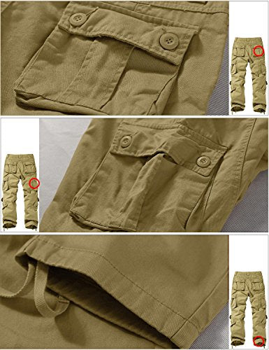 Match Men's Wild Cargo Pants #3357(Khaki,34)