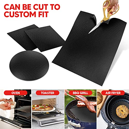 Thick Heavy Duty Oven Liners for Bottom of Oven | 2 Pack Non Stick Oven Liners for Bottom of Electric Oven | Reusable Oven Mat Kitchen Accessories | Oven Liner for Electric Gas Grill BPA and PFOA Free