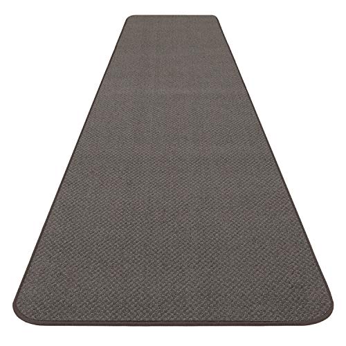 House, Home and More Skid-Resistant Carpet Runner - Gray - 16 Feet X 36 Inches