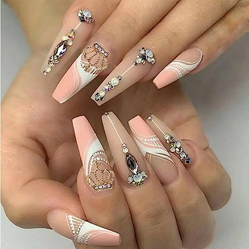 20pcs Alloy Crown Nail Charms Hollow Out Shiny Gold Silver Nail Rhinestones Exquisite Nail Art Design 3D Nail Art Charms for Acrylic Nails Decorations Crystal Nail Jewels for Women DIY Nails Supplies