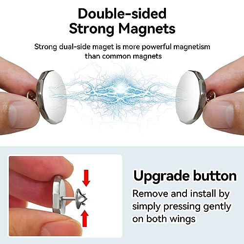 20 Pairs Curtain Magnets Closure, Curtain Weights Magnets with Back Tack to Prevent Lights from Leaking for Home Bedroom Office Curtain Draperies