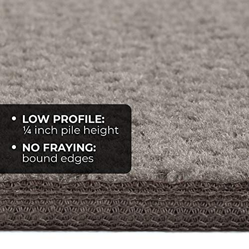 House, Home and More Skid-Resistant Carpet Runner - Gray - 16 Feet X 36 Inches