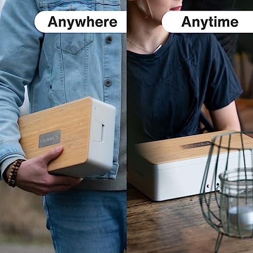 Steambox: The Self-Heating Lunchbox - Battery Powered Electric Lunch Box And Food Warmer - Leak Proof BPA Free Dishwasher Safe