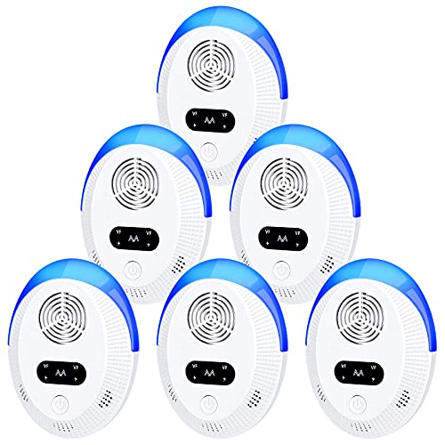 Ultrasonic Pest Repeller 6 Packs, Indoor Pest Control, Ultrasonic Pest Repellent, Indoor Pest Control for Home,Kitchen, Office, Warehouse, Hotel