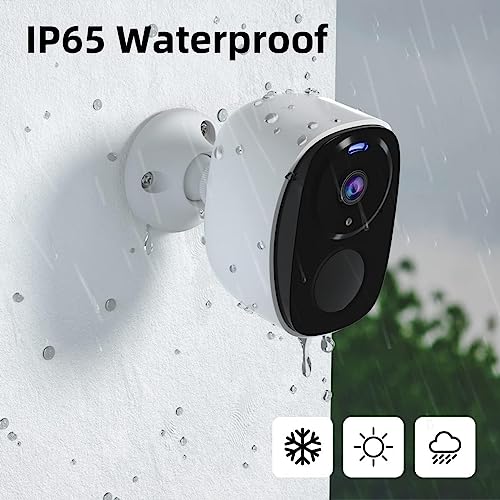 4Pack Security Cameras Wireless Outdoor, 2K Battery Powered Spotlight Siren Alarm WiFi Surveillance Camera for Home Security, AI Motion Detection, Color Night Vision,2-Way Audio, Waterproof, Cloud/SD
