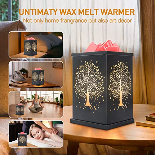 Untimaty Electric Wax Melt Warmer, Wax Warmer for Scented Wax, Metal Wax Burner Fragrance Warmer, Scentsy Wax Warmer for Gift Home Office Bedroom…